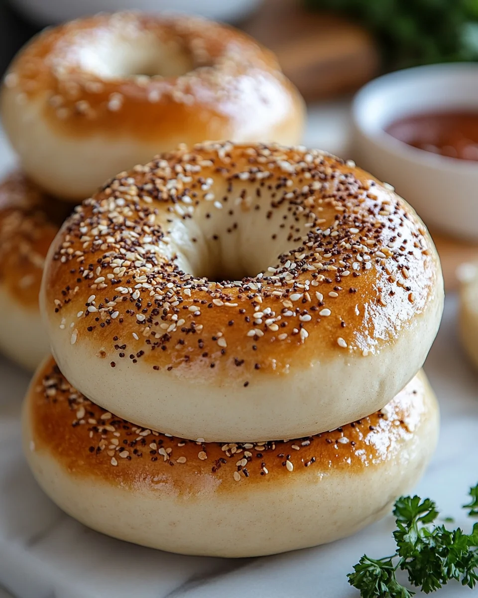 Simple Homemade Sourdough Bagels - additional image