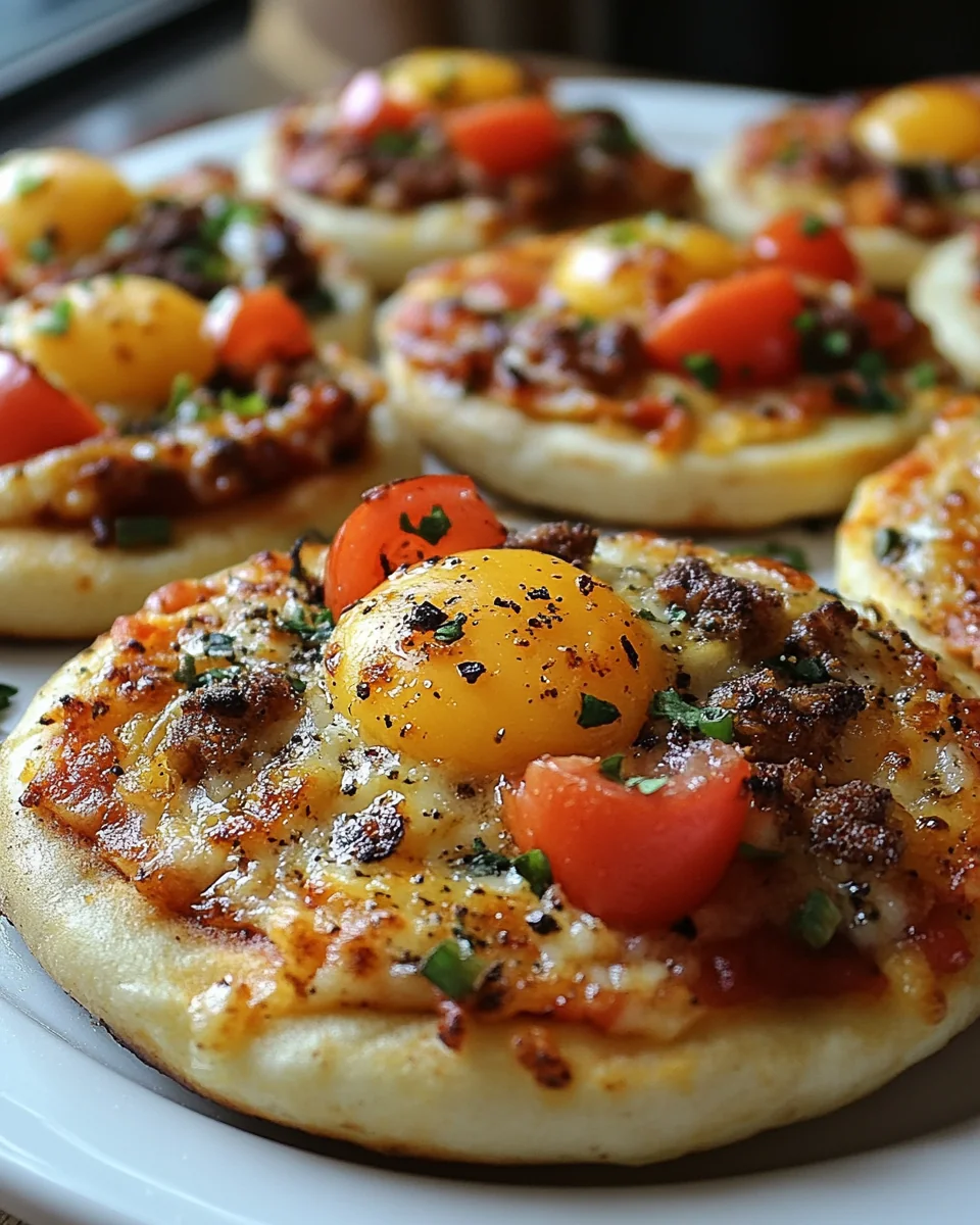 Homemade English Muffin Breakfast Pizza Delight - additional image