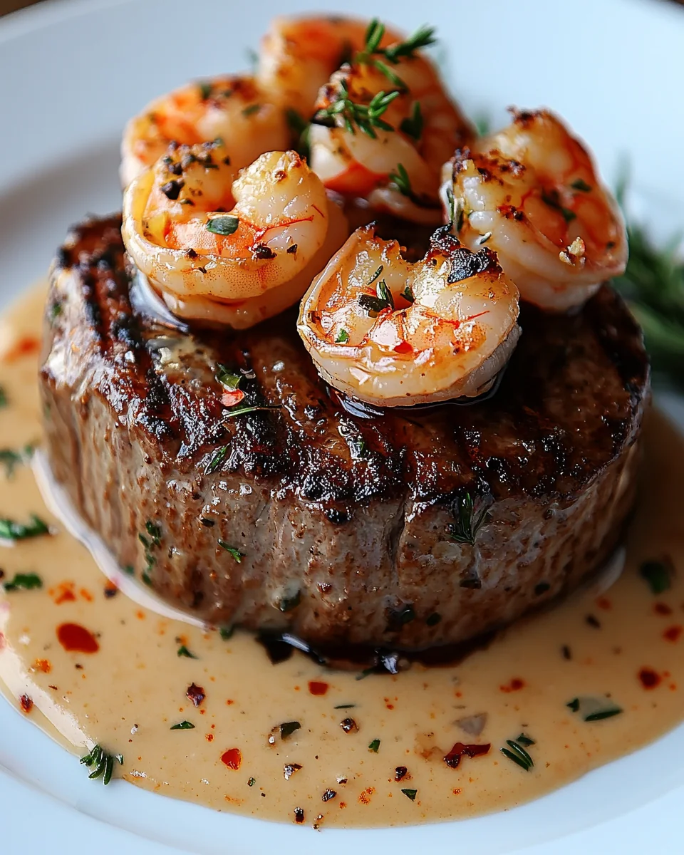 Filet Mignon with Shrimp and Creamy Lobster Sauce - additional image