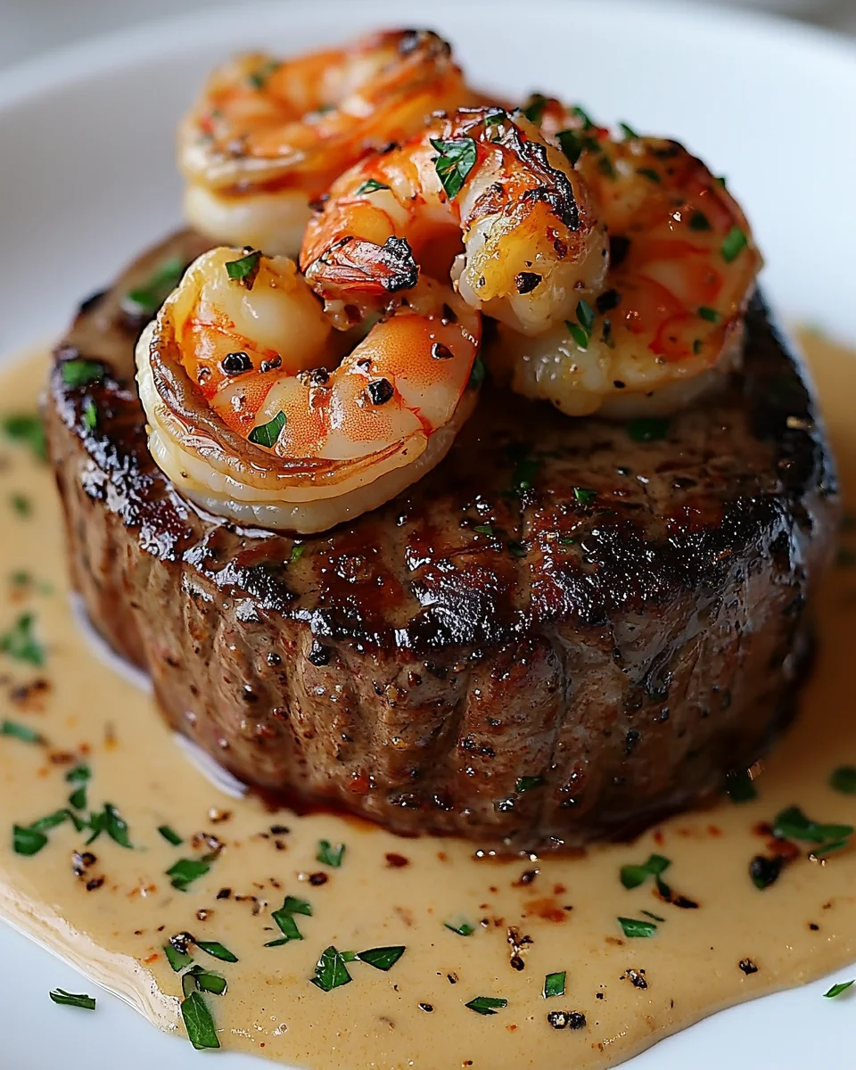 Filet Mignon with Shrimp and Creamy Lobster Sauce - additional image