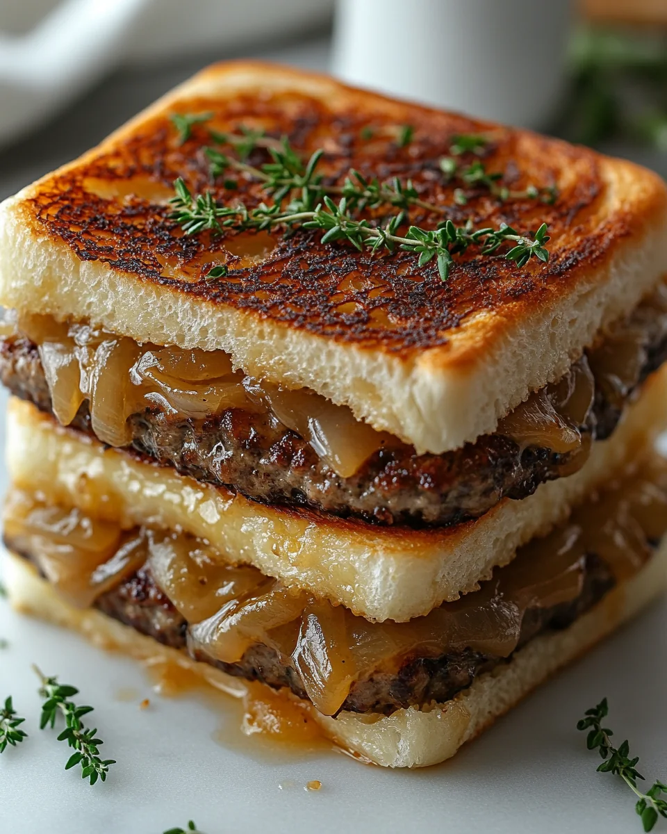 Classic French Onion Patty Melt Recipe - additional image