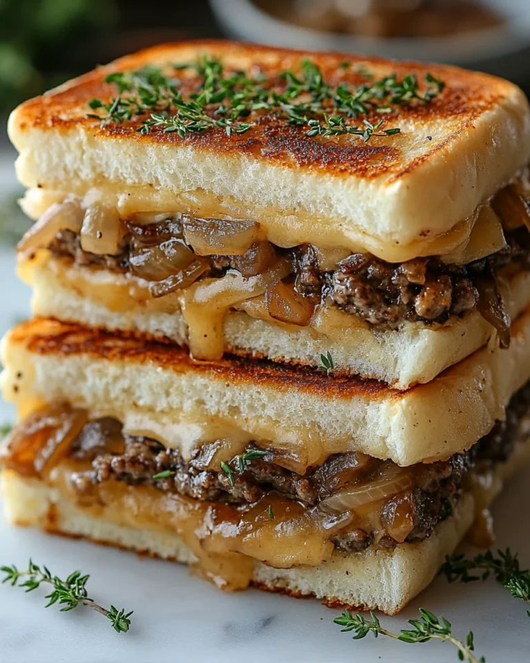 Classic French Onion Patty Melt Recipe