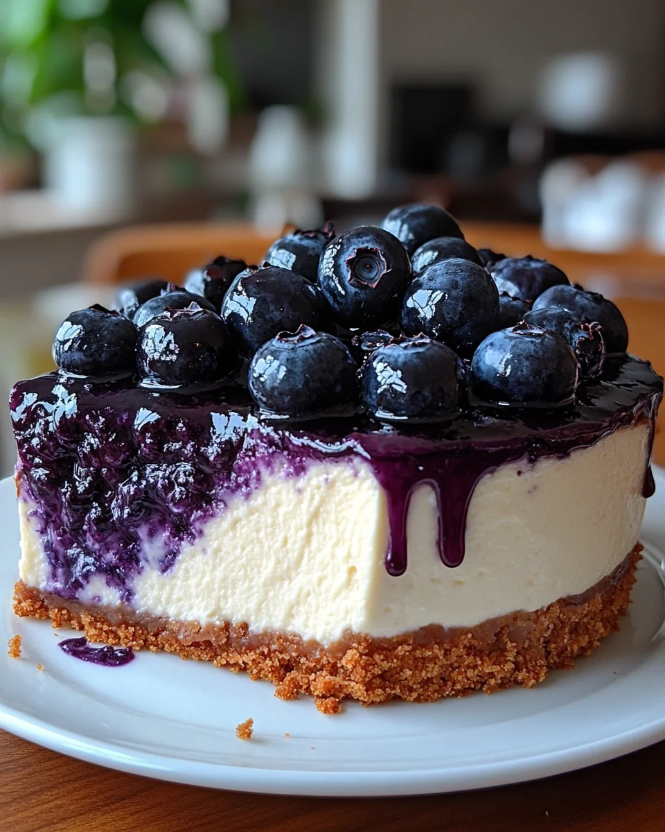 Delicious Fresh Blueberry Cheesecake Recipe - additional image
