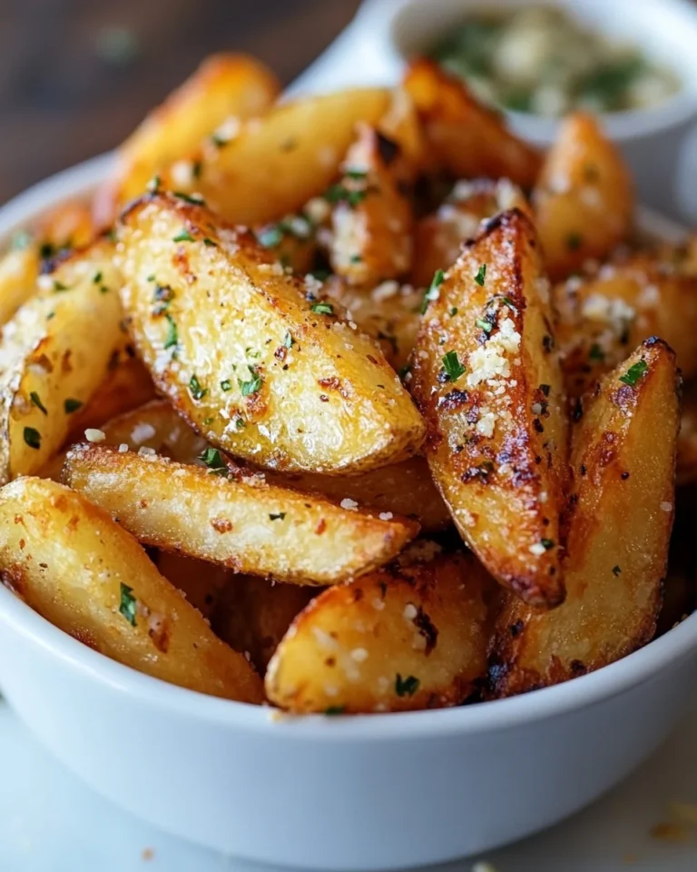 Simple Garlic Parmesan Fries
