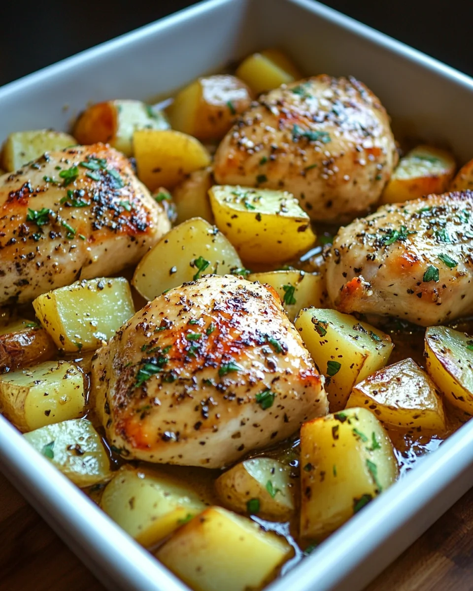Garlic Parmesan Chicken and Potatoes One-Pan Comfort Meal - additional image