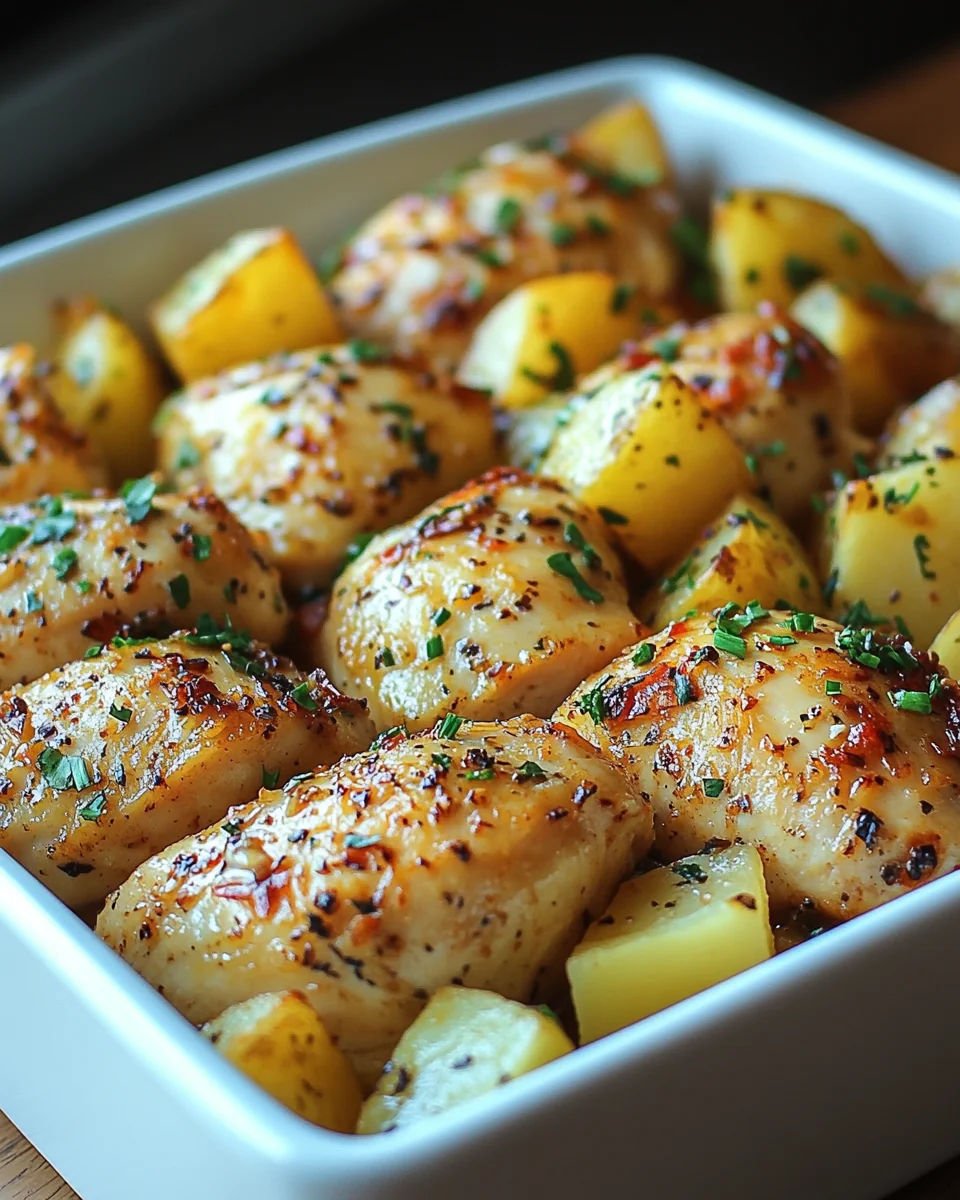 Garlic Parmesan Chicken and Potatoes One-Pan Comfort Meal - additional image