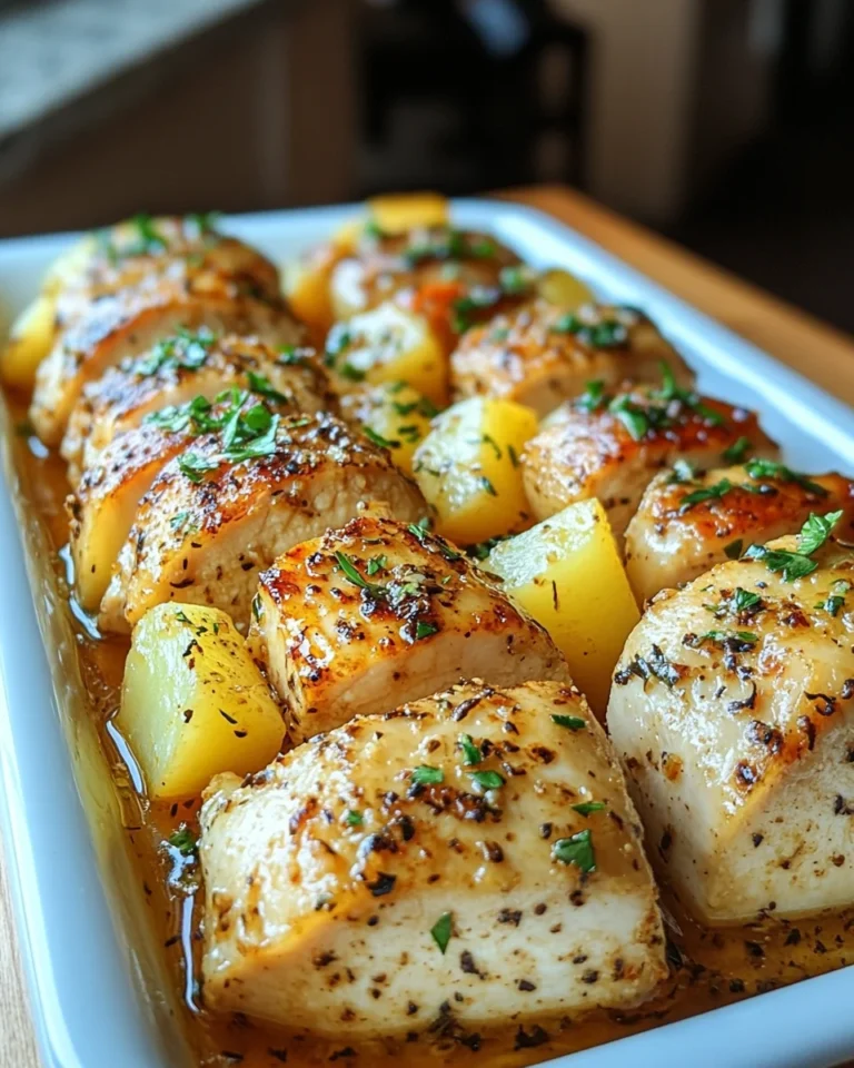 Garlic Parmesan Chicken and Potatoes One-Pan Comfort Meal