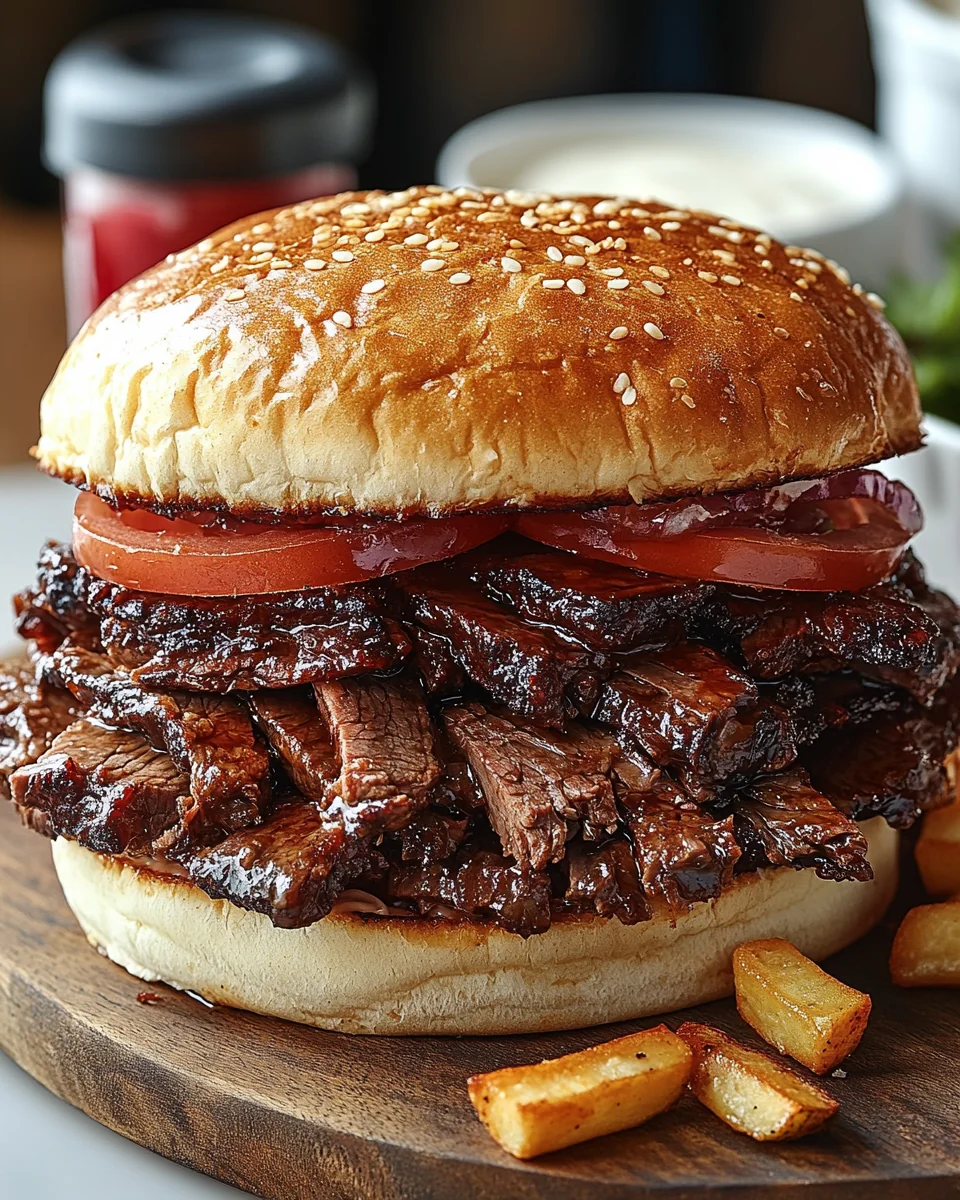 Juicy Beef Brisket Sandwich Recipe for a Hearty Meal - additional image