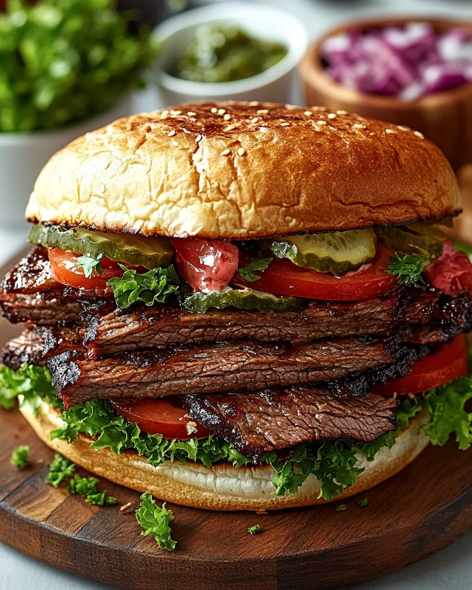 Juicy Beef Brisket Sandwich Recipe for a Hearty Meal - additional image