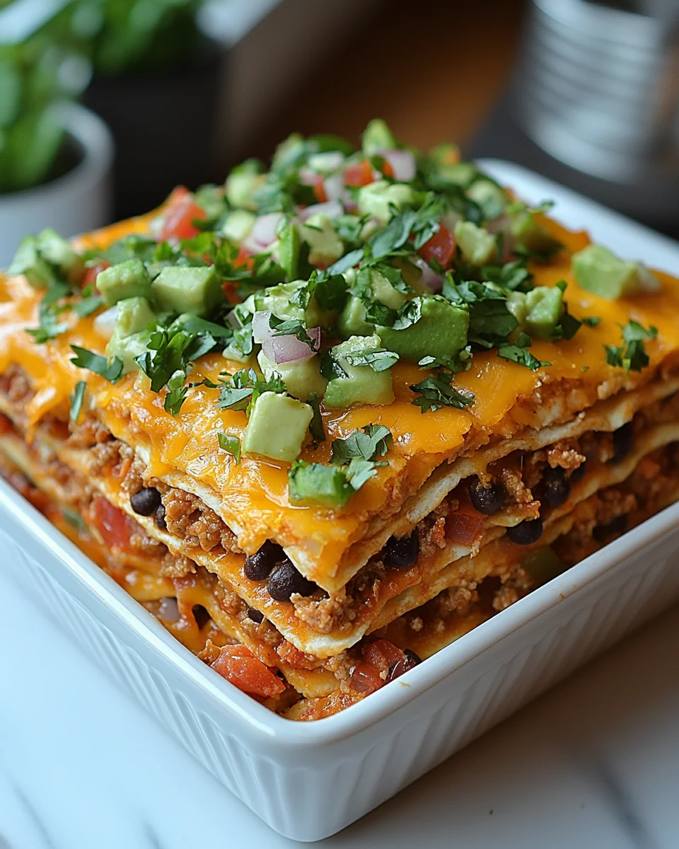 Savory Layered Taco Bake Recipe - additional image
