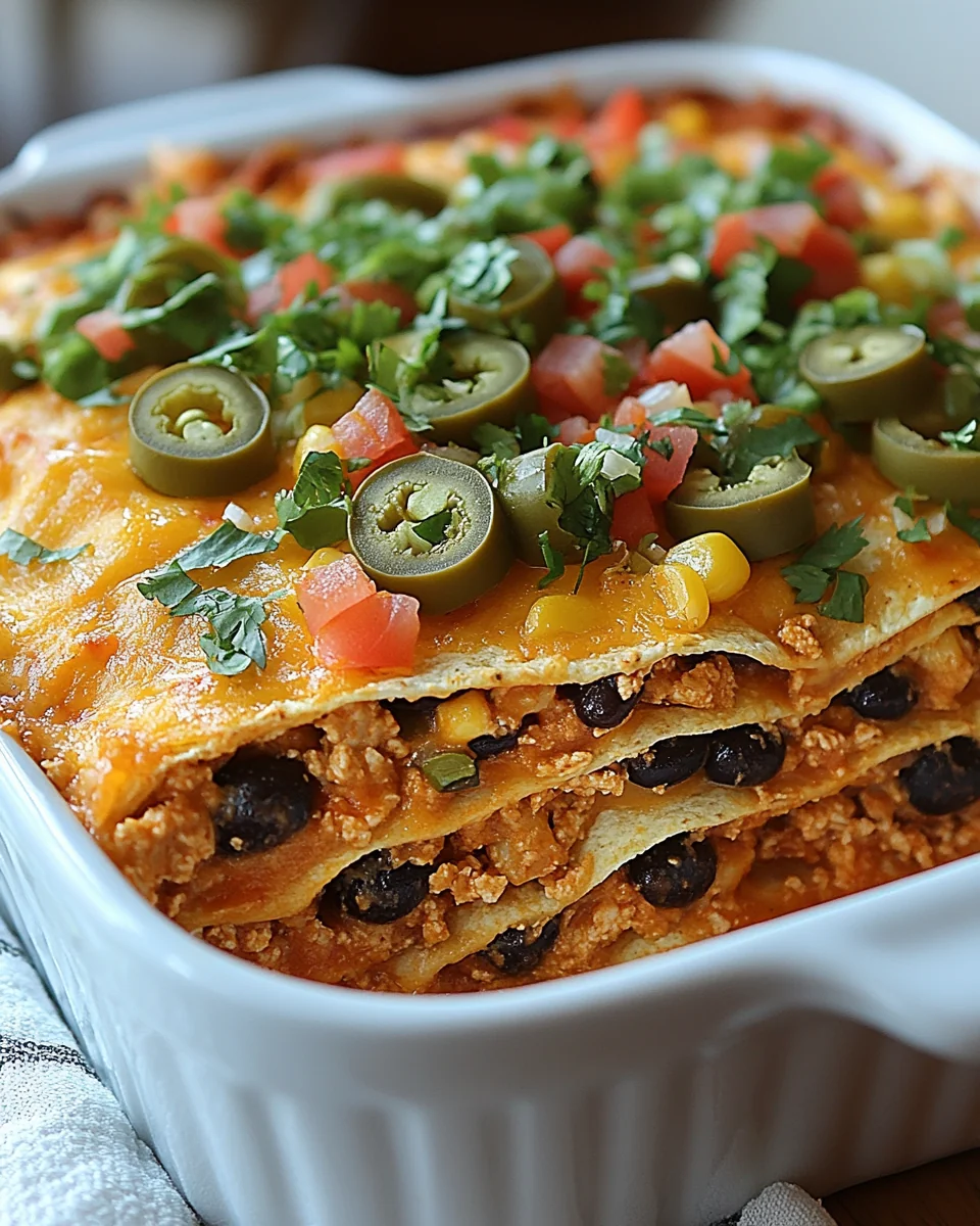 Savory Layered Taco Bake Recipe - additional image