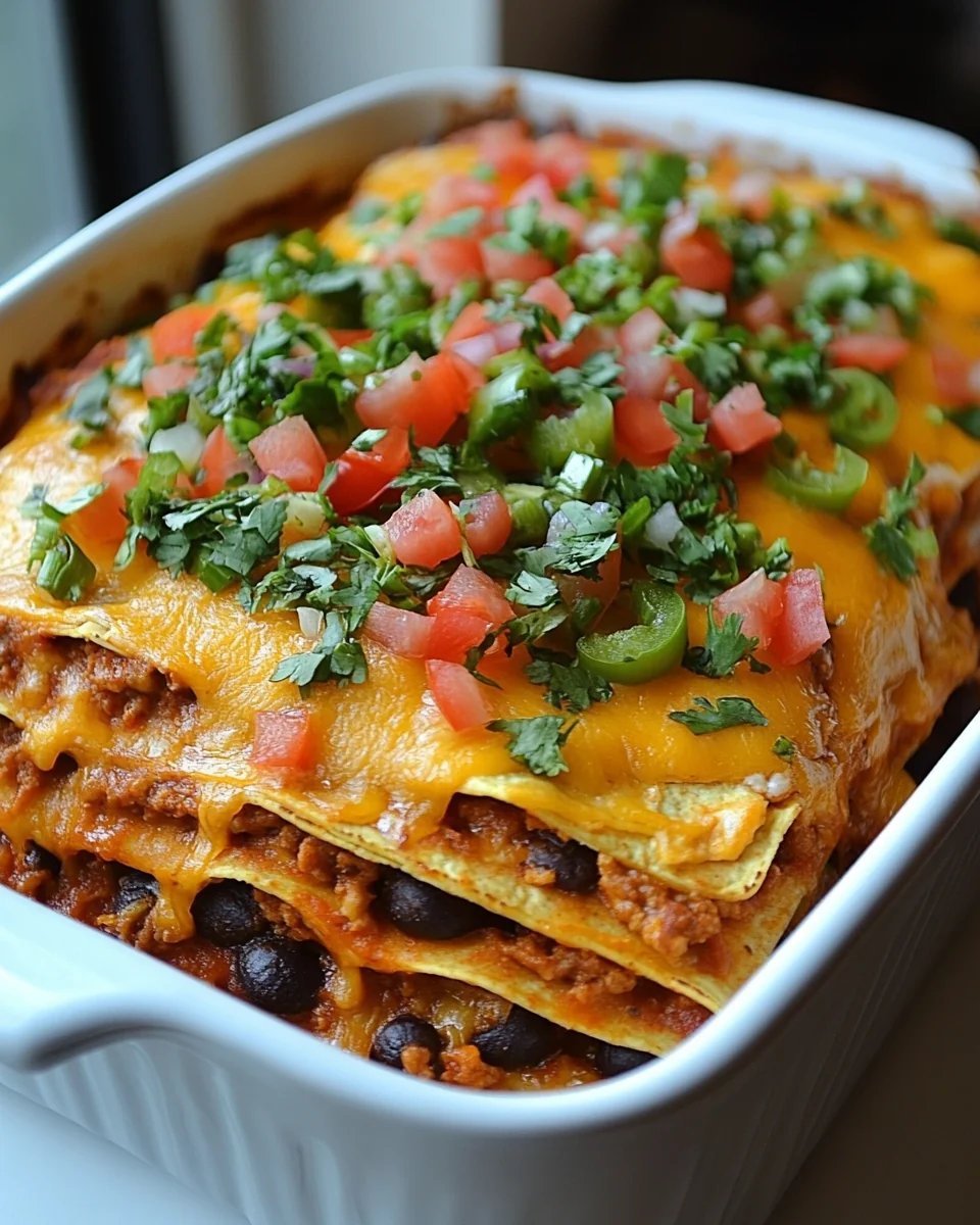 Savory Layered Taco Bake Recipe - additional image