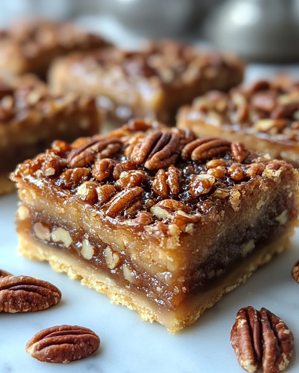Simple Homemade Pecan Pie Bars - additional image