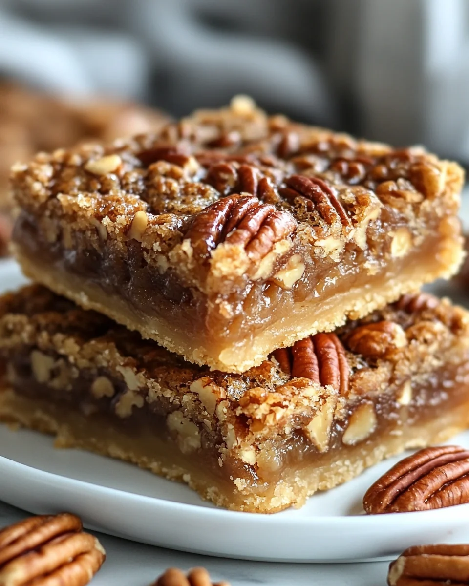 Simple Homemade Pecan Pie Bars - additional image