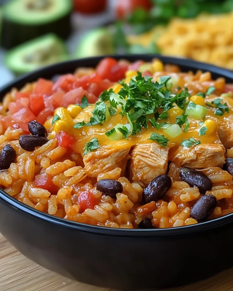 Creamy Mexican Chicken and Rice Casserole