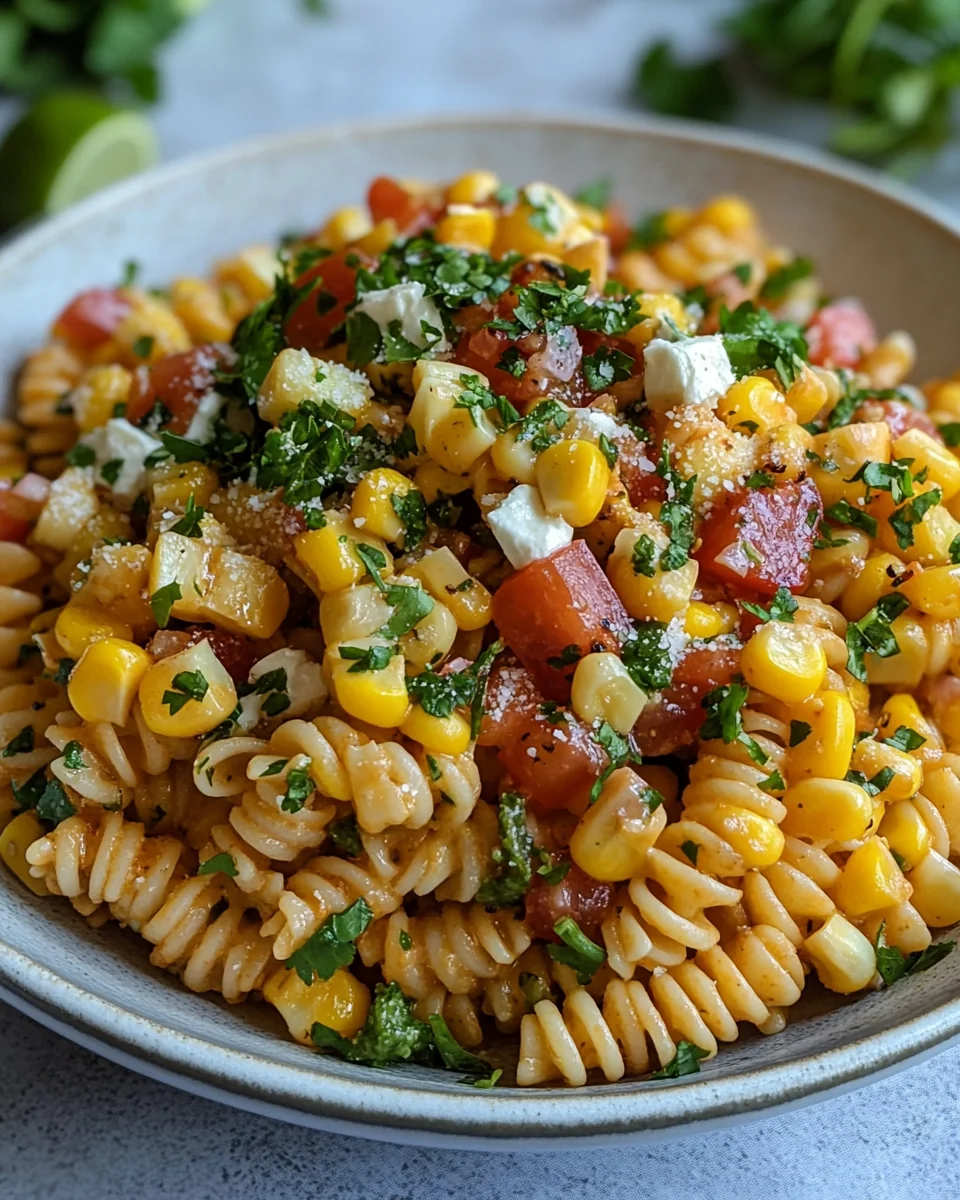 Fresh Mexican Street Corn Pasta Salad - additional image