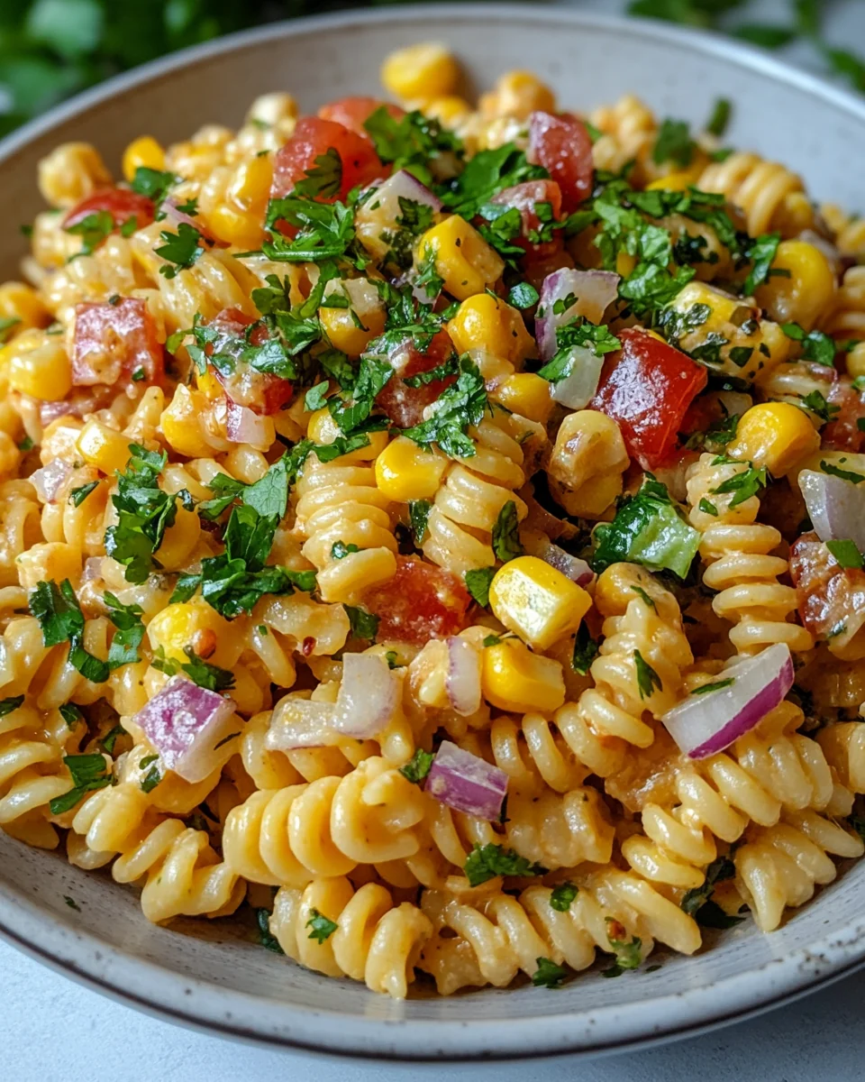 Fresh Mexican Street Corn Pasta Salad - additional image