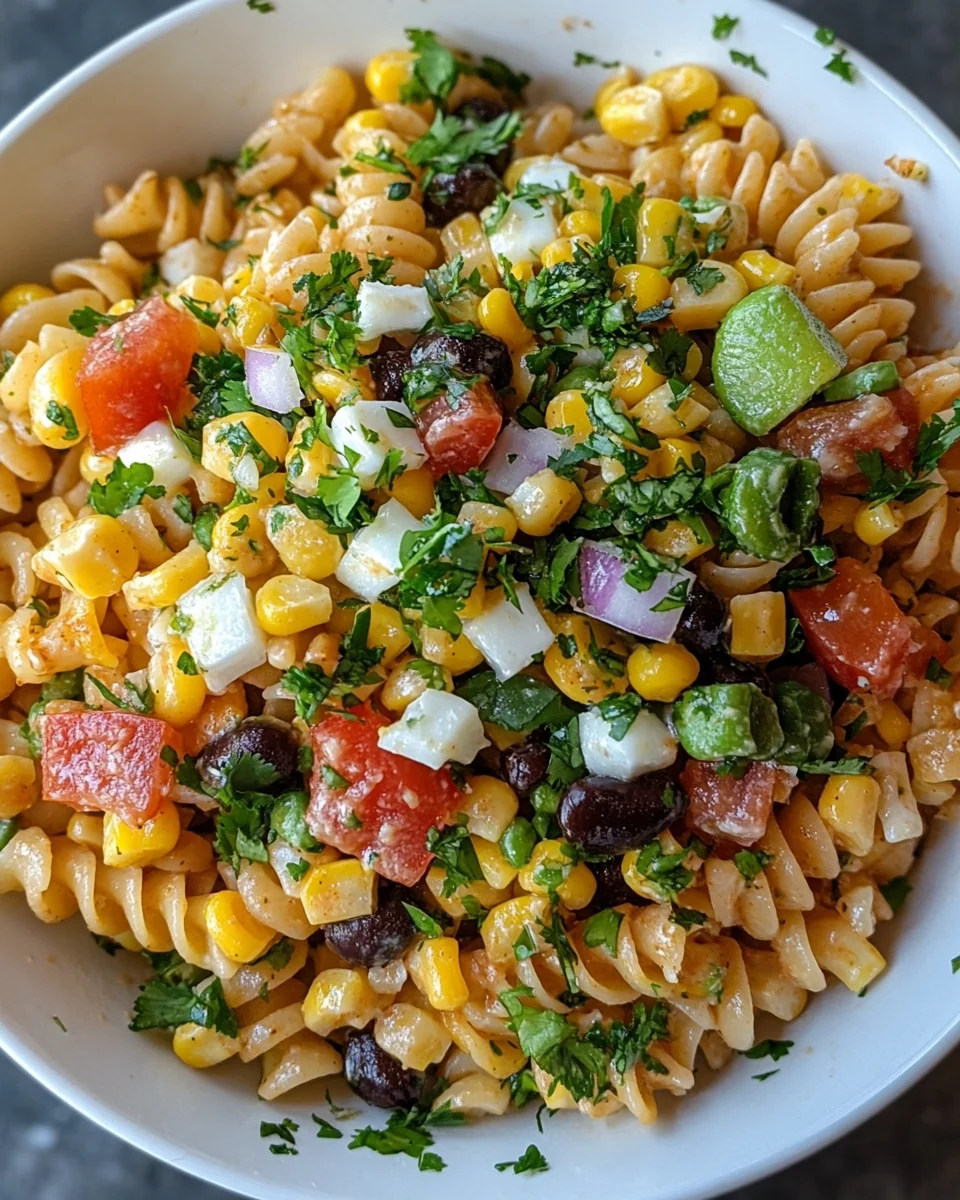 Fresh Mexican Street Corn Pasta Salad - additional image