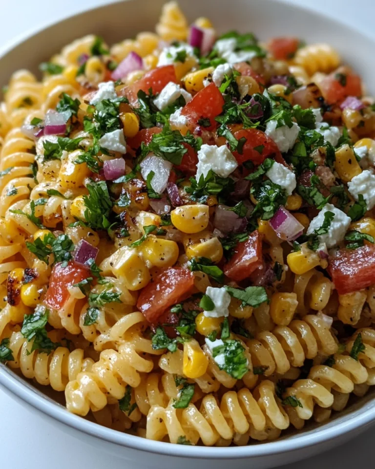 Fresh Mexican Street Corn Pasta Salad