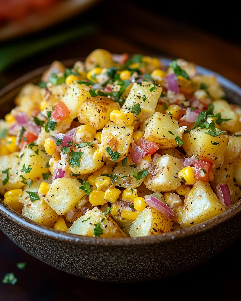 Fresh and Flavorful Mexican Street Corn Potato Salad - additional image