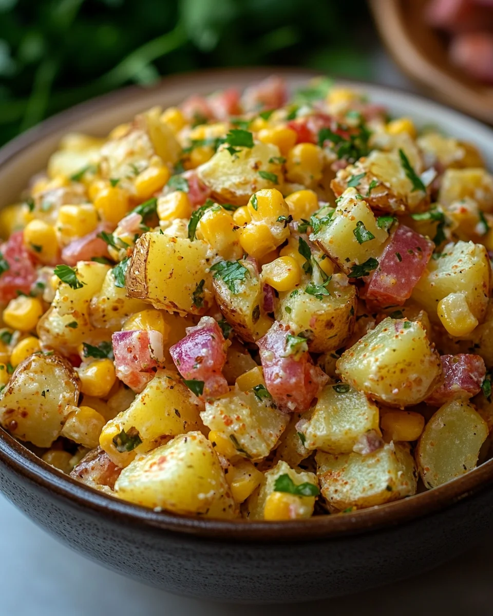 Fresh and Flavorful Mexican Street Corn Potato Salad - additional image