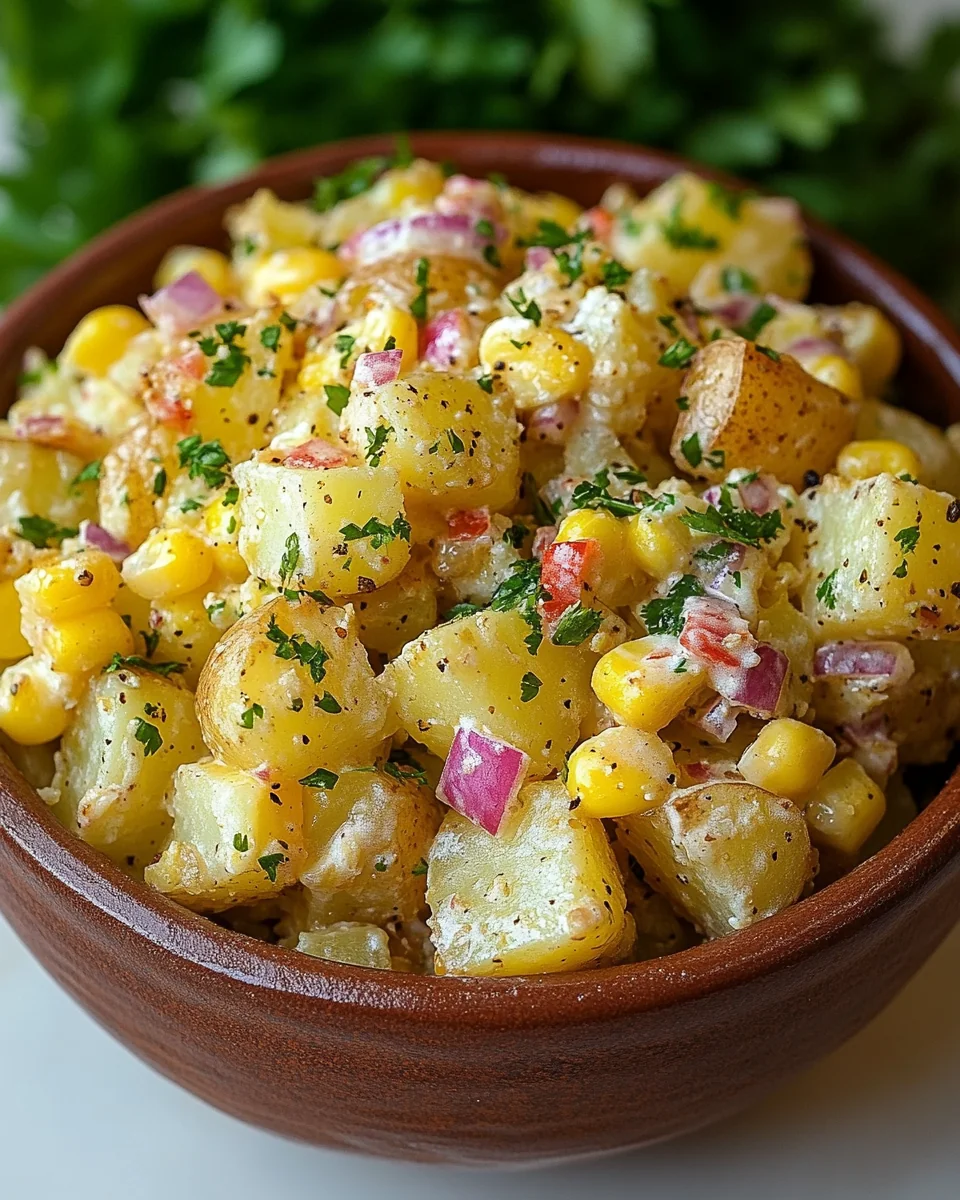 Fresh and Flavorful Mexican Street Corn Potato Salad - additional image