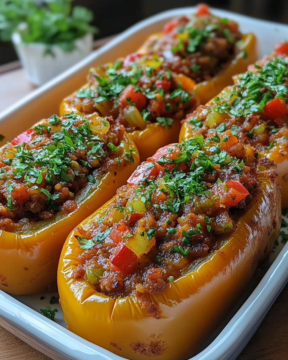 Delicious Mexican Stuffed Peppers with Homemade Ranchero Sauce - additional image