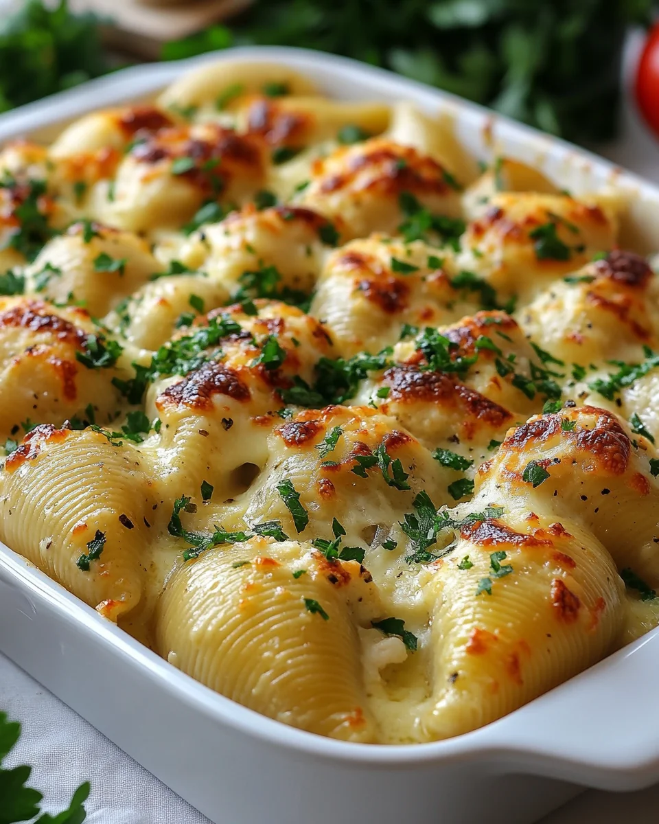 Creamy Chicken Alfredo Stuffed Shells for a Cozy Night - additional image