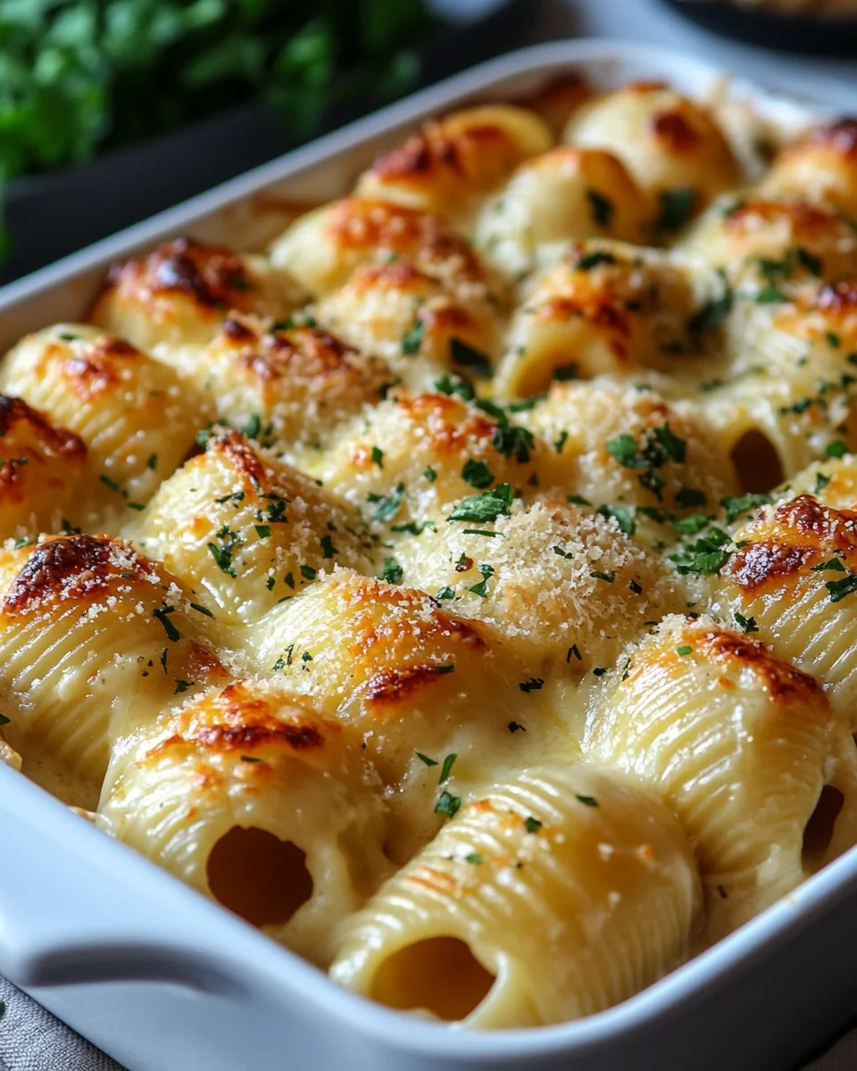 Creamy Chicken Alfredo Stuffed Shells for a Cozy Night - additional image