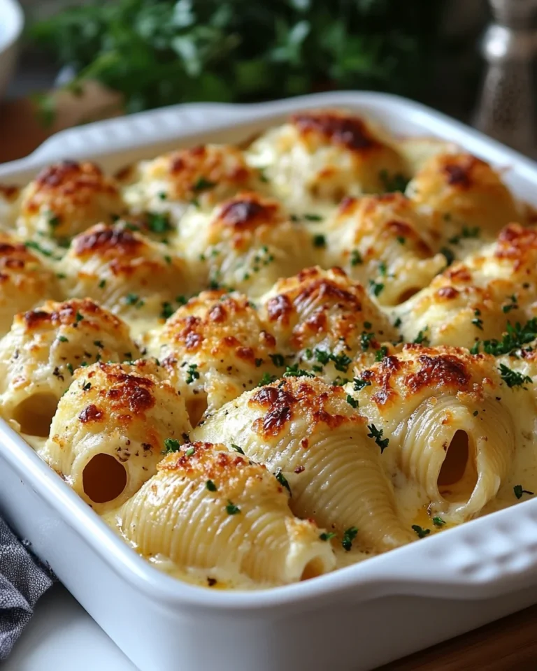 Creamy Chicken Alfredo Stuffed Shells for a Cozy Night