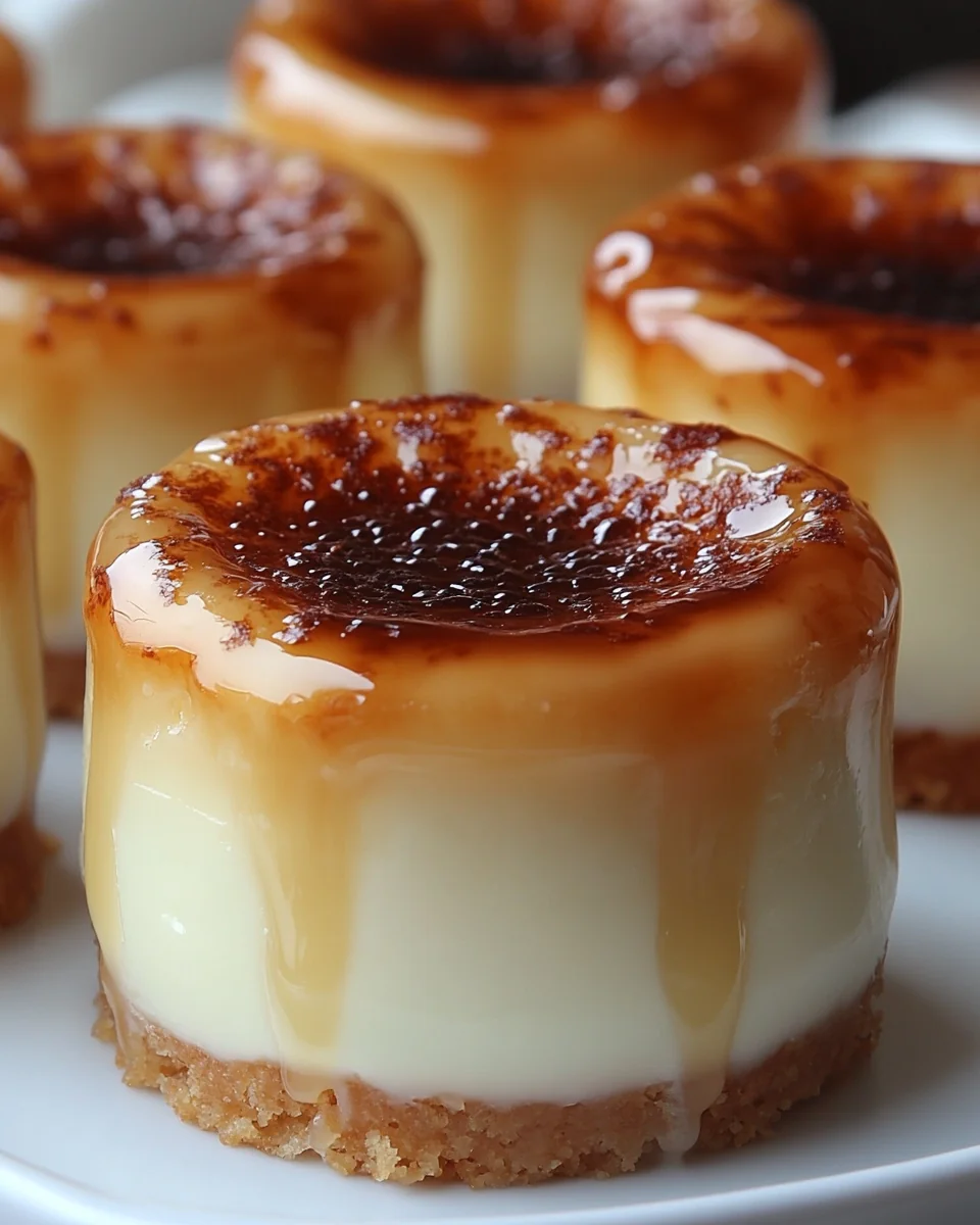 Mini Homemade Crème Brûlée Cheesecakes - additional image