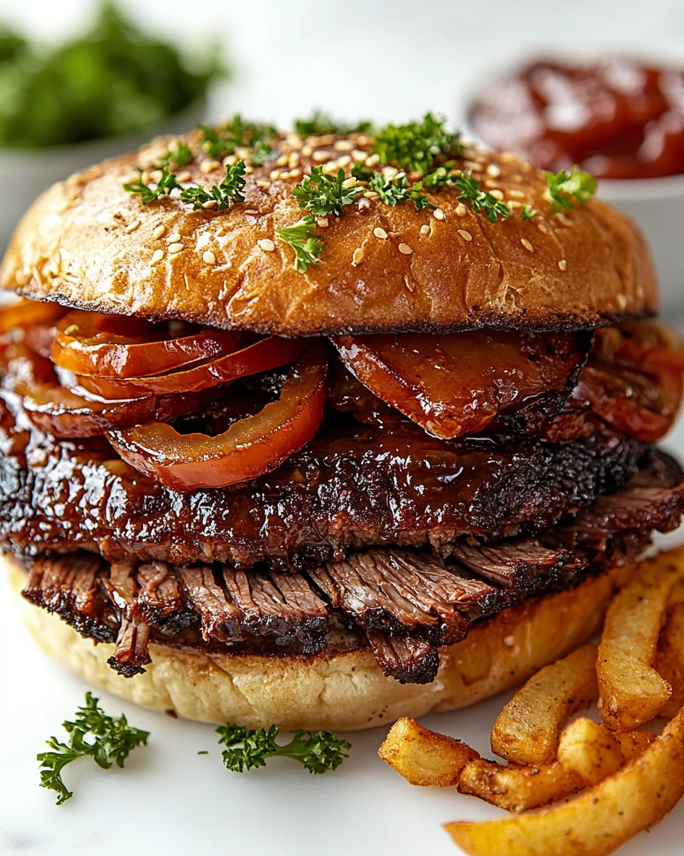 Savory Homemade Brisket Sandwich - additional image