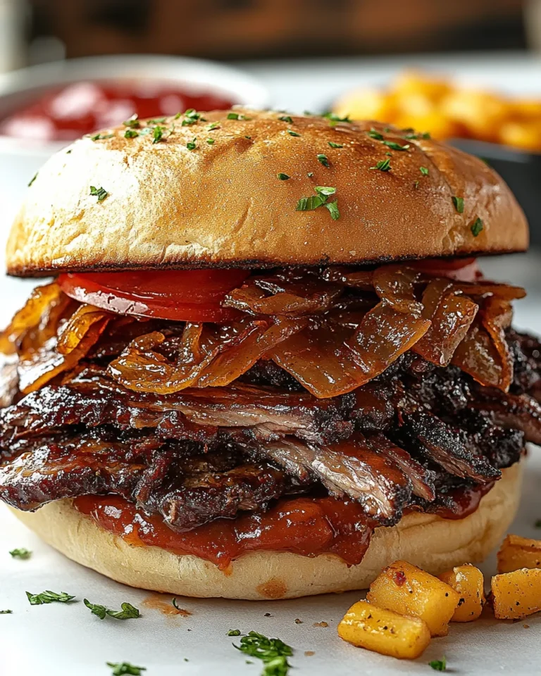 Savory Homemade Brisket Sandwich