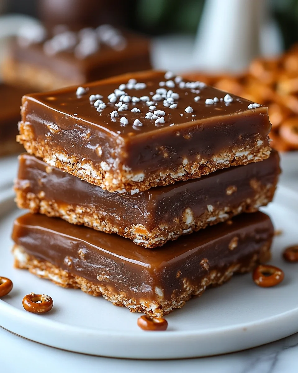 No-Bake Caramel Pretzel Crack Bars That Are Sweet and Delicious - additional image