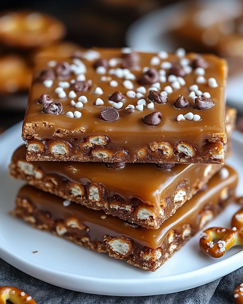 No-Bake Caramel Pretzel Crack Bars That Are Sweet and Delicious - additional image