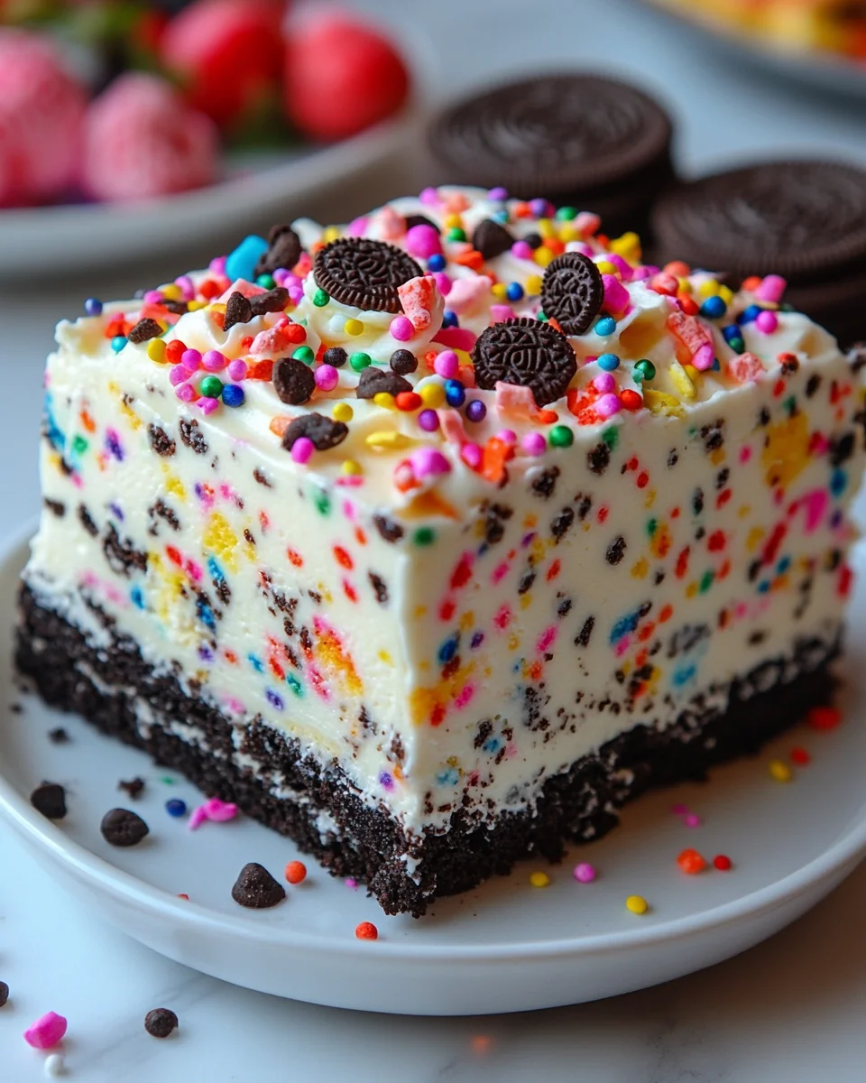 No-Bake Funfetti Oreo Icebox Cake Recipe - additional image