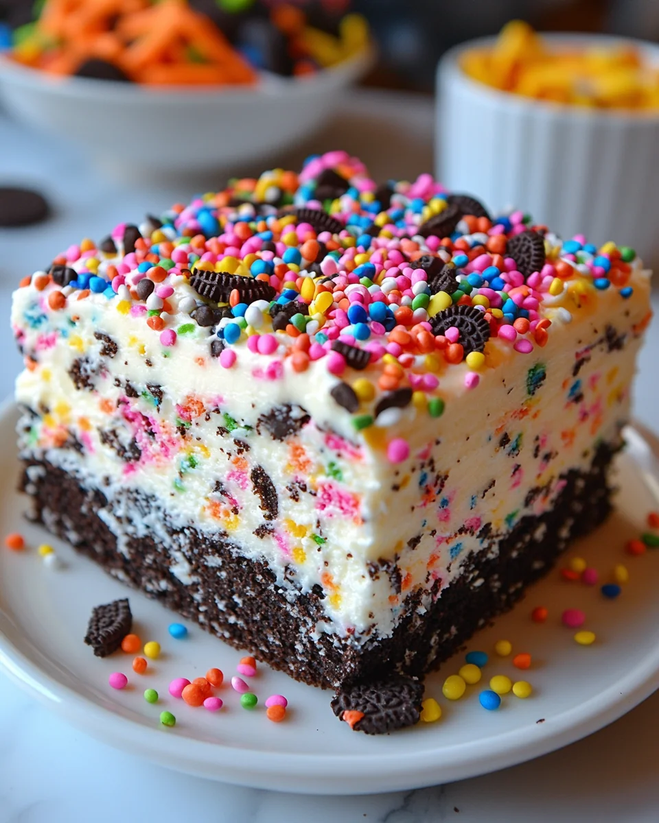 No-Bake Funfetti Oreo Icebox Cake Recipe - additional image