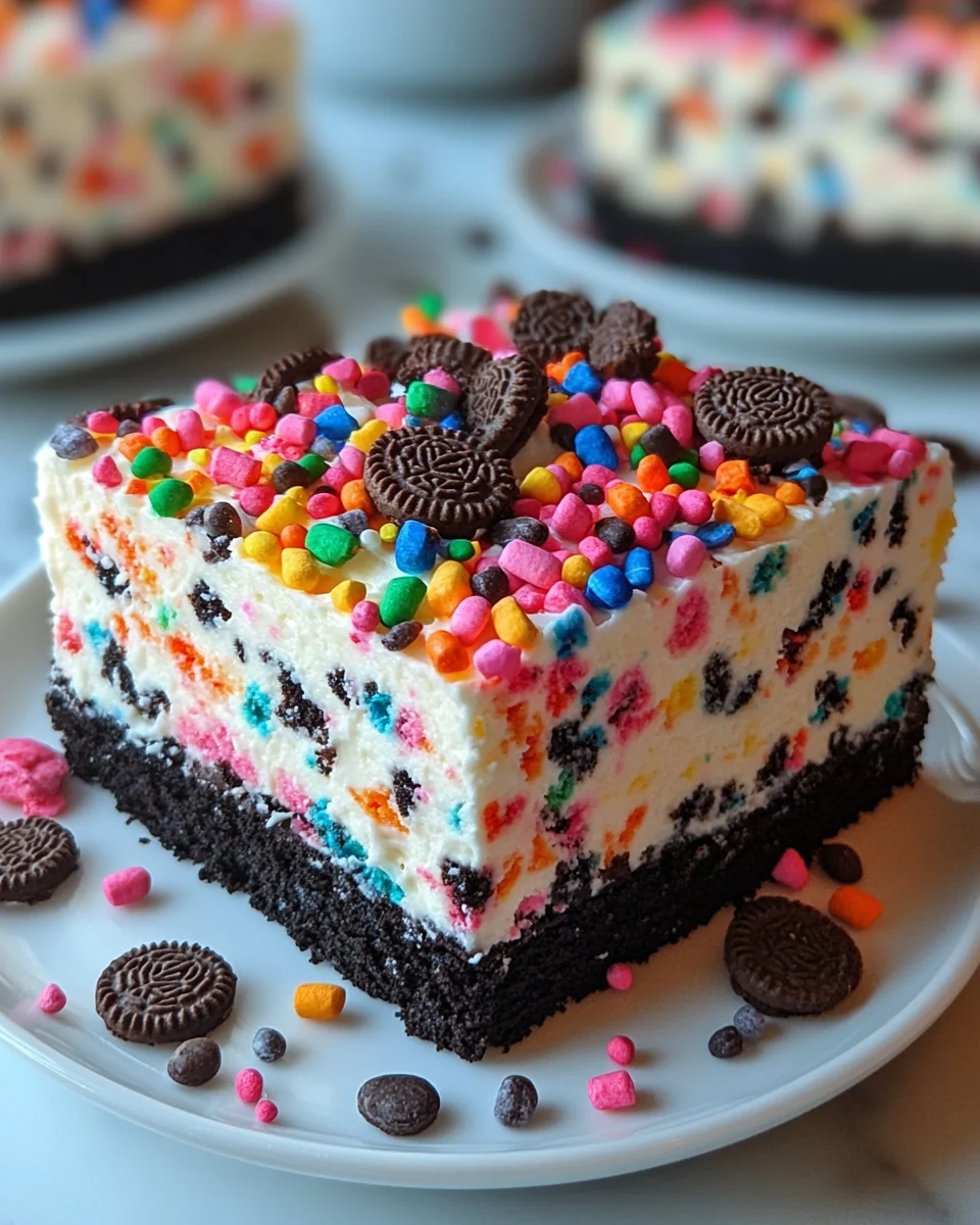 No-Bake Funfetti Oreo Icebox Cake Recipe - additional image