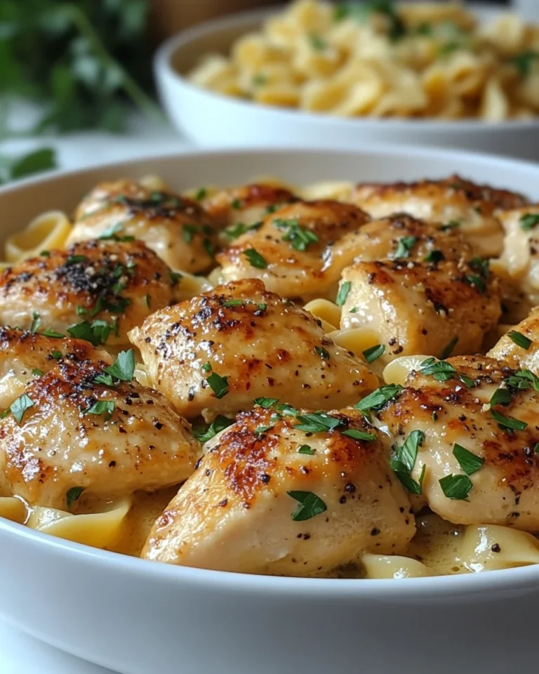 One-Pan Chicken with Creamy Buttered Noodles