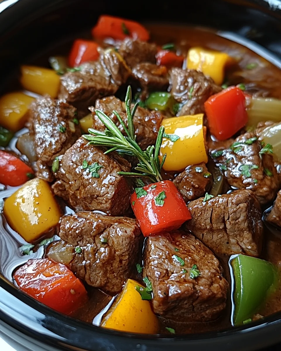 Simple Crock Pot Pepper Steak Recipe - additional image