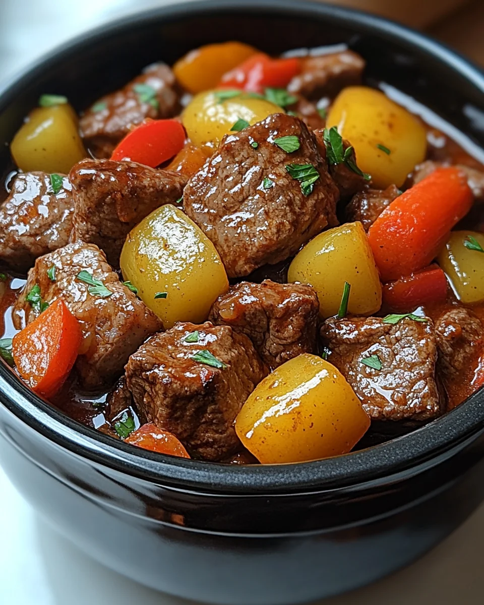 Simple Crock Pot Pepper Steak Recipe - additional image