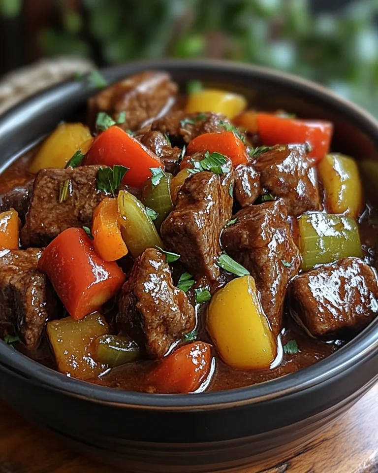 Simple Crock Pot Pepper Steak Recipe