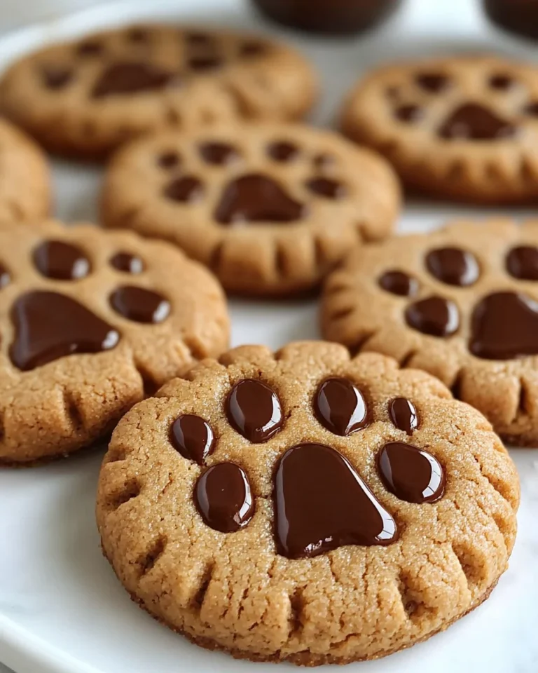 Classic Peanut Butter Paw Print Cookies