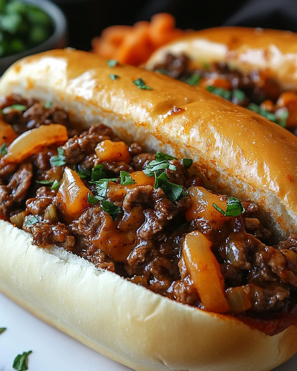 Savory Philly Cheese Steak Sloppy Joes - additional image