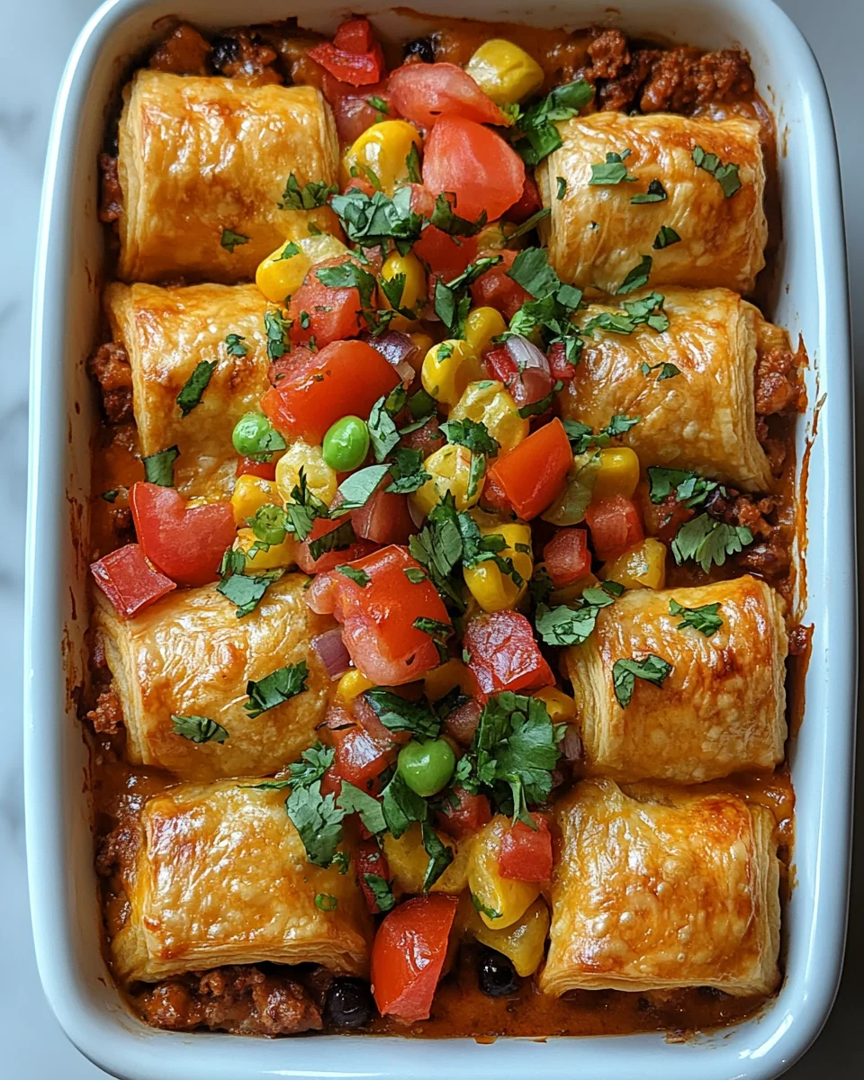 Savory Crescent Roll Taco Bake Made Simple - additional image