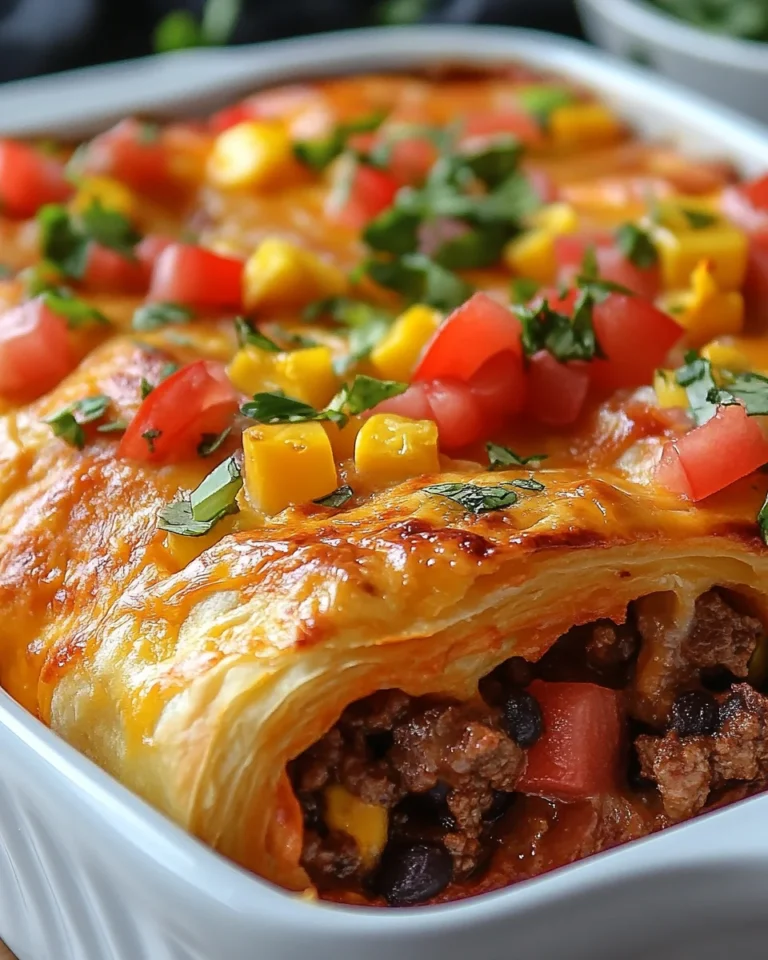 Savory Crescent Roll Taco Bake Made Simple