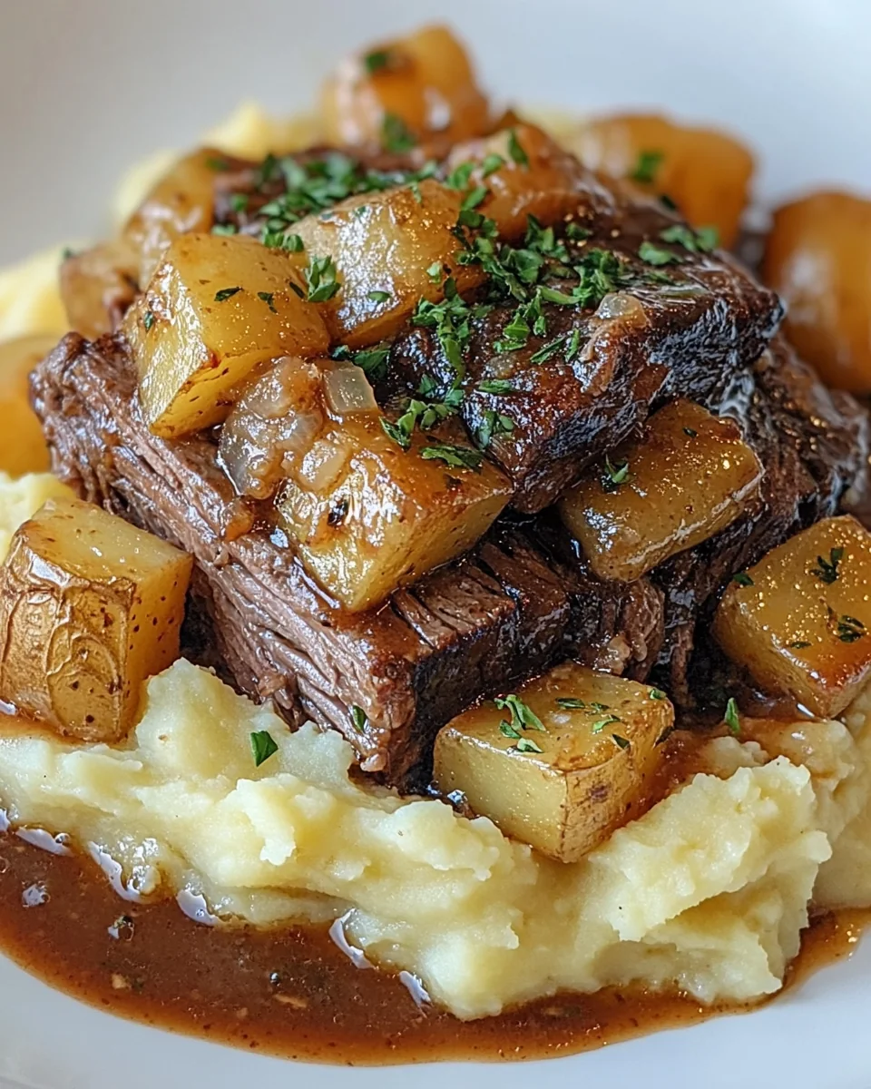 Classic Pot Roast with Creamy Mashed Potatoes - additional image