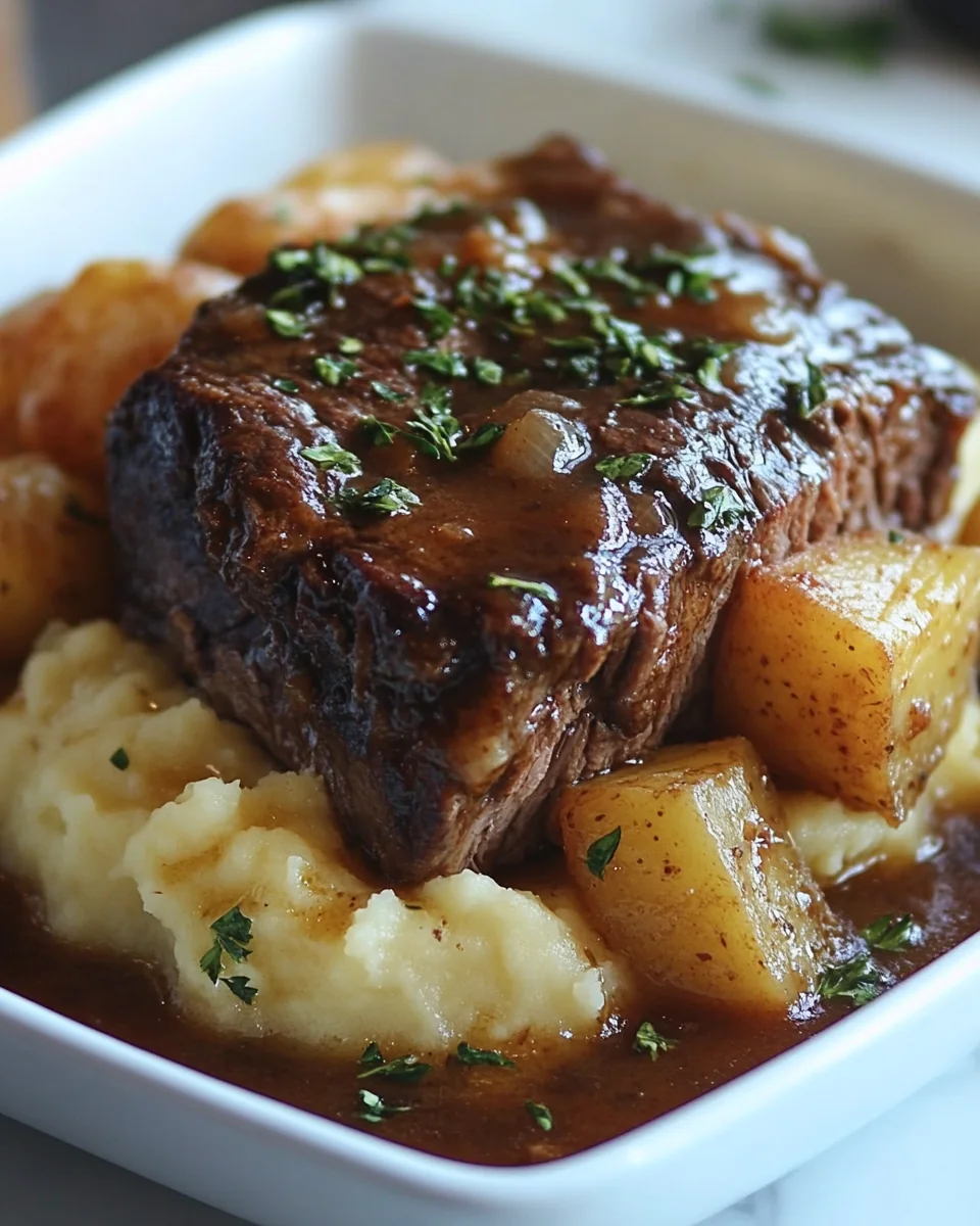 Classic Pot Roast with Creamy Mashed Potatoes - additional image