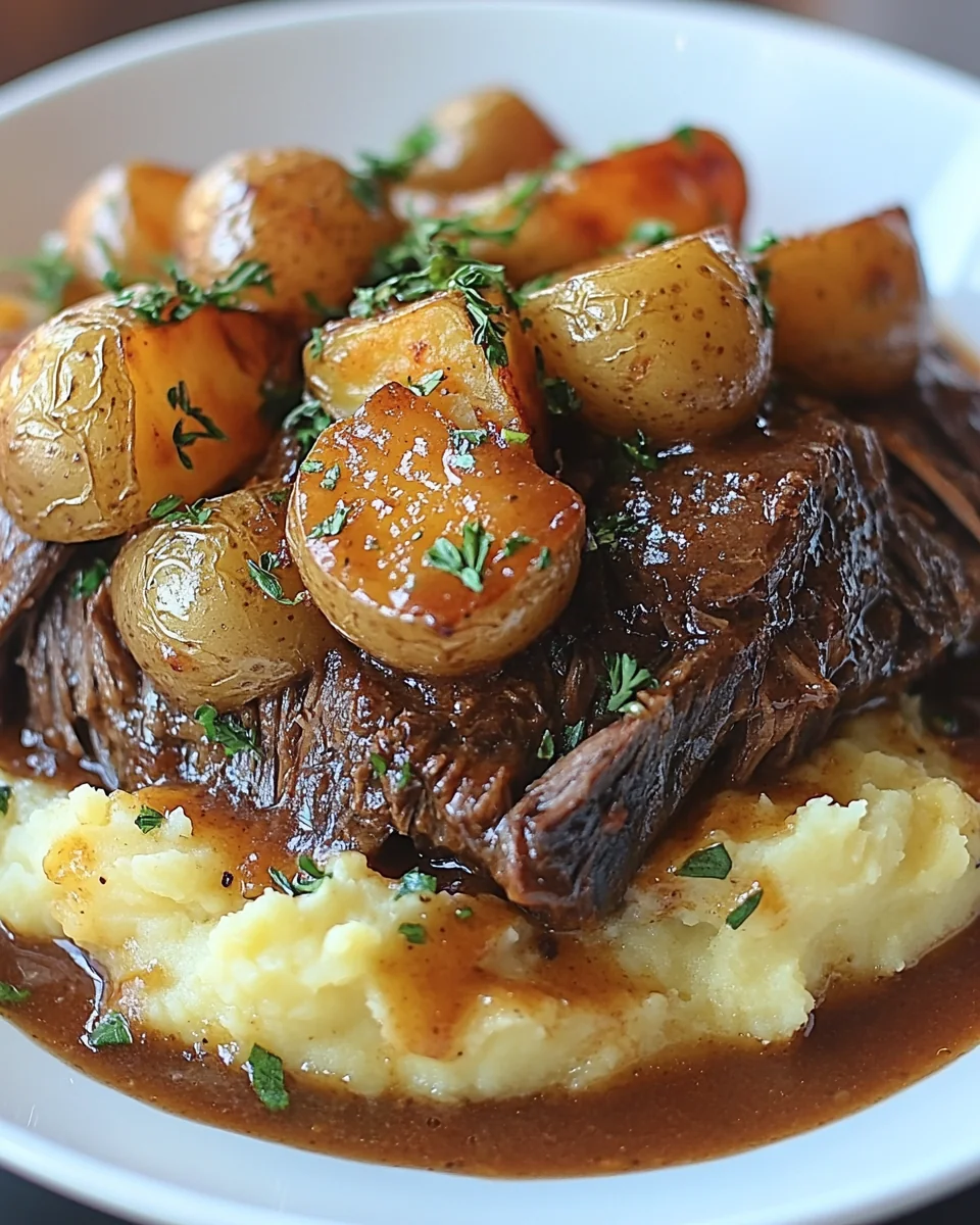 Classic Pot Roast with Creamy Mashed Potatoes - additional image