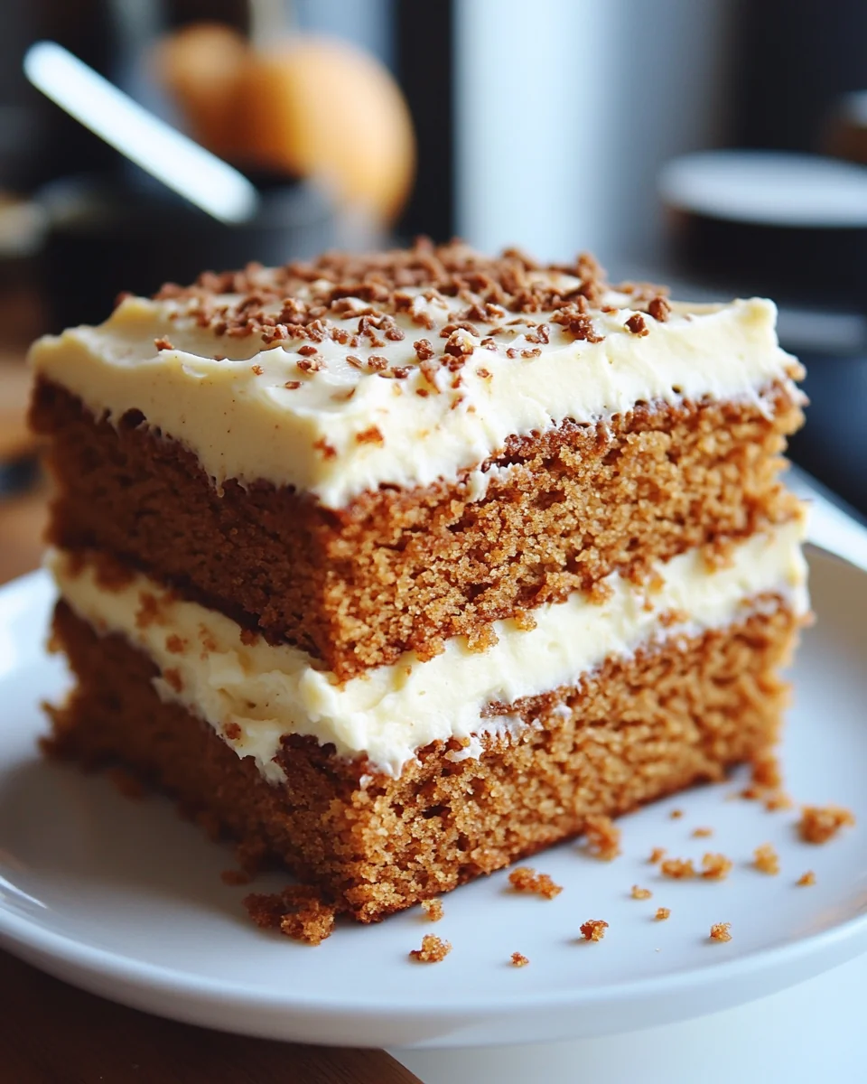 Homemade Pumpkin Cake with Creamy Cream Cheese Frosting - additional image